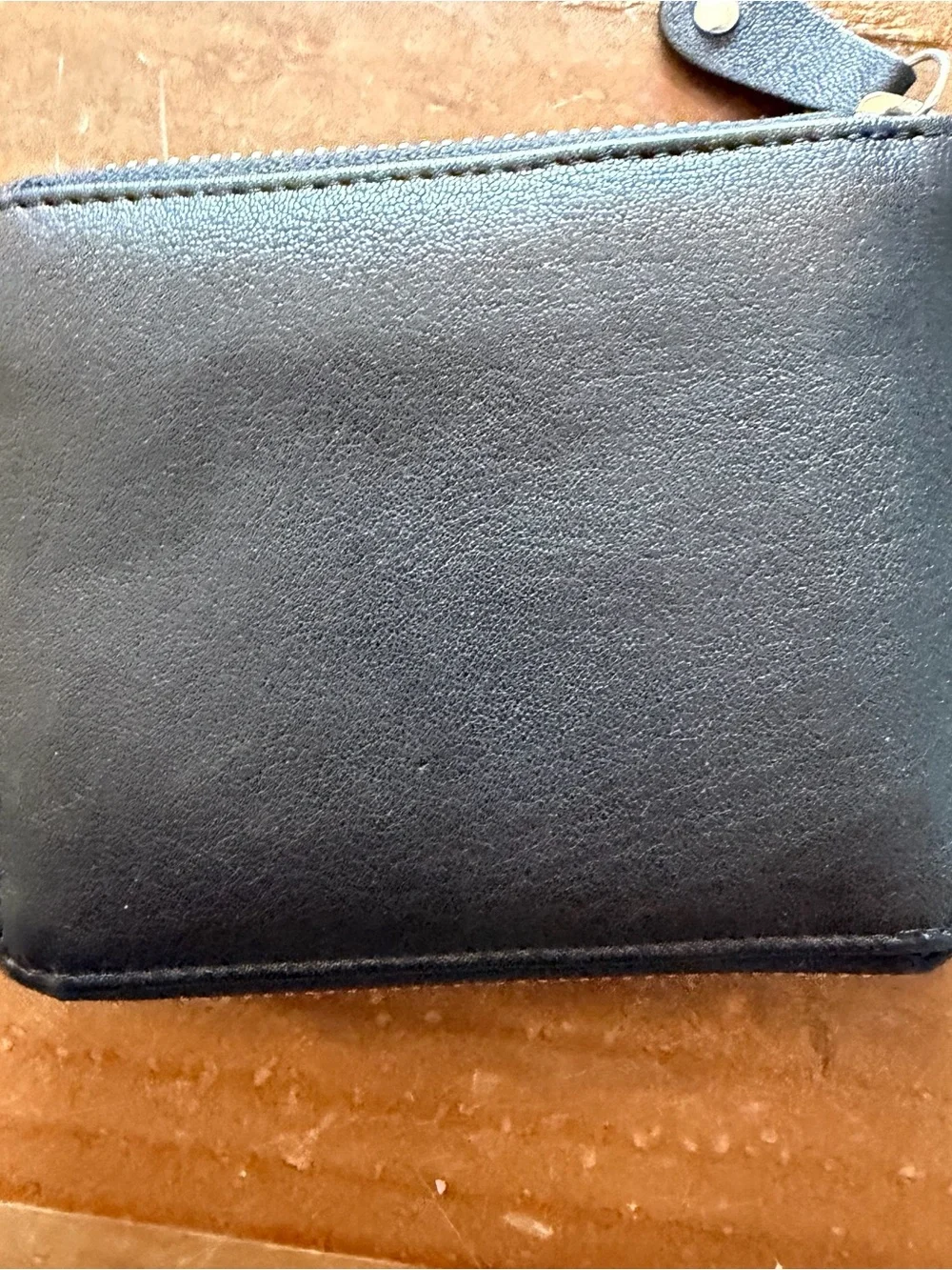 Champs Black RFID Zip Card Wallet